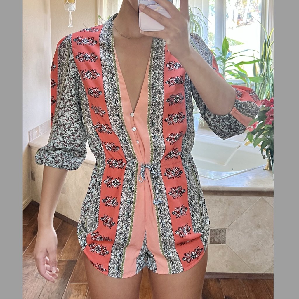 Dance & Marvel Patterned Romper
